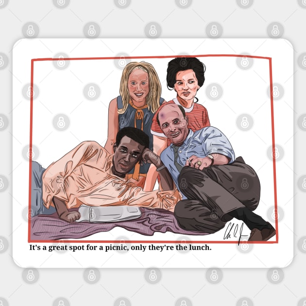 Night of the Living Picnic Magnet by 51Deesigns